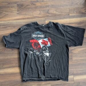 Vintage Harley-Davidson Canadian Rockies T-shirt